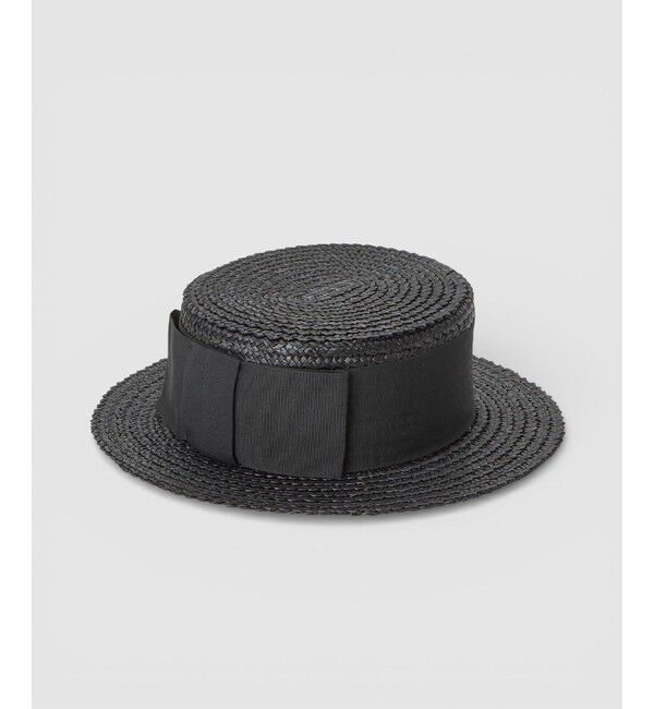 LOULOU WILLOUGHBY「【LOULOU WILLOUGHBY】ワイドリボンカンカン帽」|ハット|