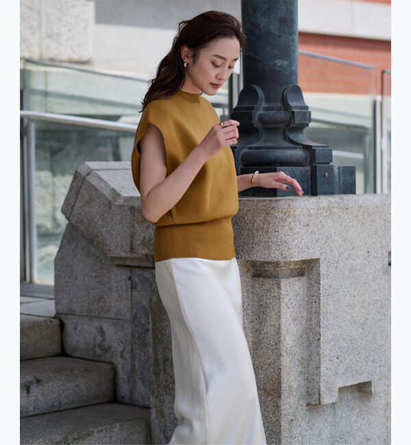 ur's「フレンチスリーブコクーンニットベスト」|ニット・セーター|