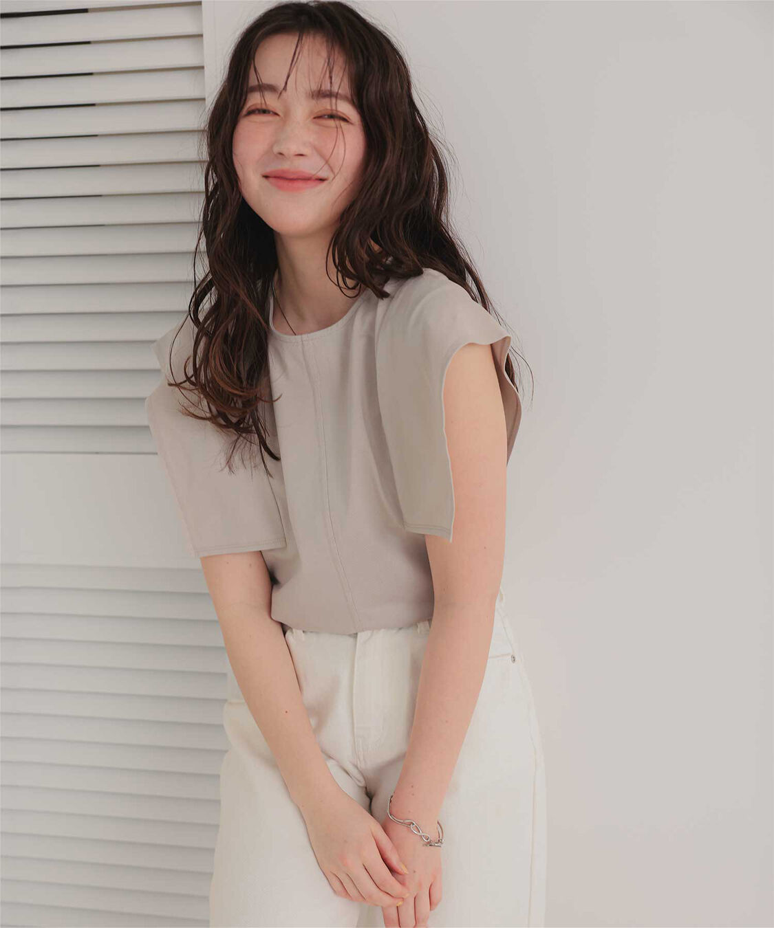 titivate「【サステナブル】スクエアスリーブカットソートップス」|Tシャツ・カットソー|