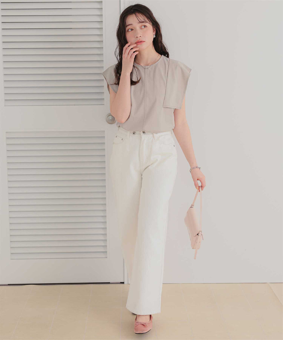 titivate「【サステナブル】スクエアスリーブカットソートップス」|Tシャツ・カットソー|