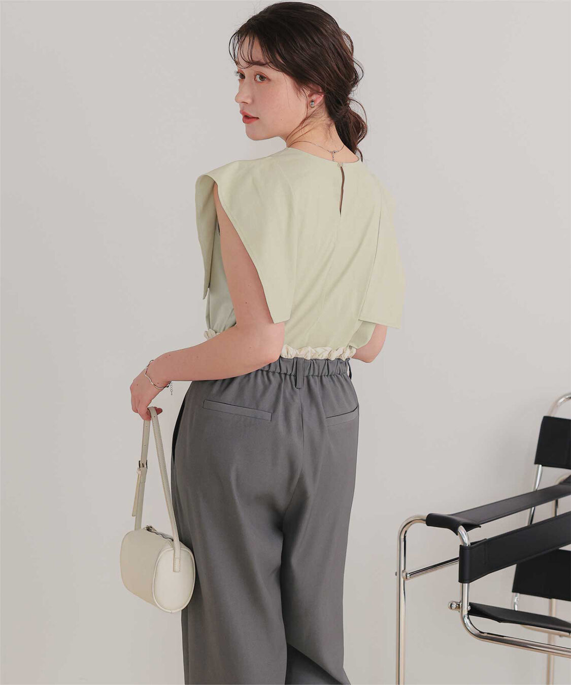 titivate「【サステナブル】スクエアスリーブカットソートップス」|Tシャツ・カットソー|