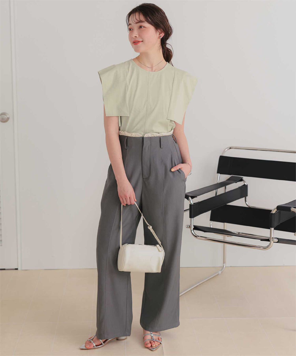 titivate「【サステナブル】スクエアスリーブカットソートップス」|Tシャツ・カットソー|