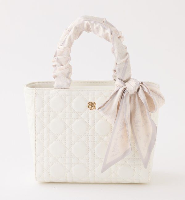  「スカーフハンドルキルティングトート」|ショルダー・メッセンジャー|