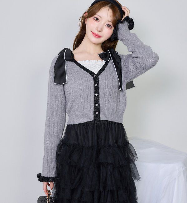  「配色カーディガン」|ニット・セーター|