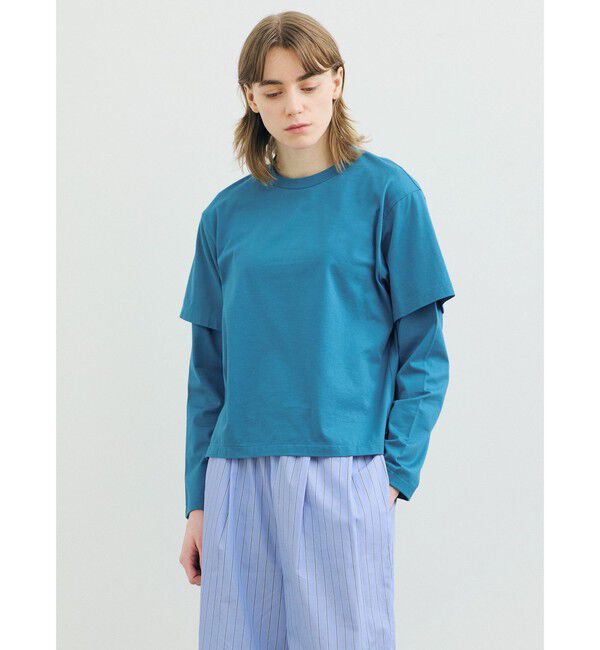 MARMARMAR「MARMARMAR レイヤードスリーブT」|Tシャツ・カットソー|