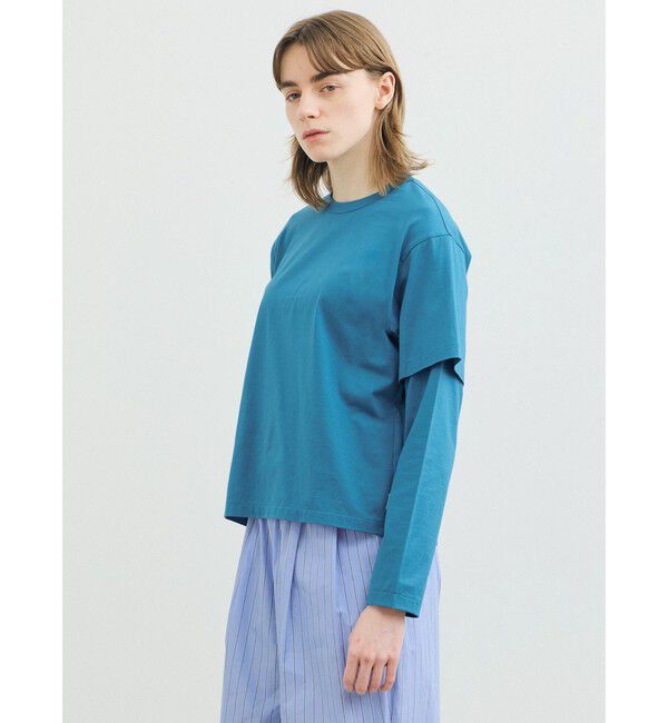 MARMARMAR「MARMARMAR レイヤードスリーブT」|Tシャツ・カットソー|