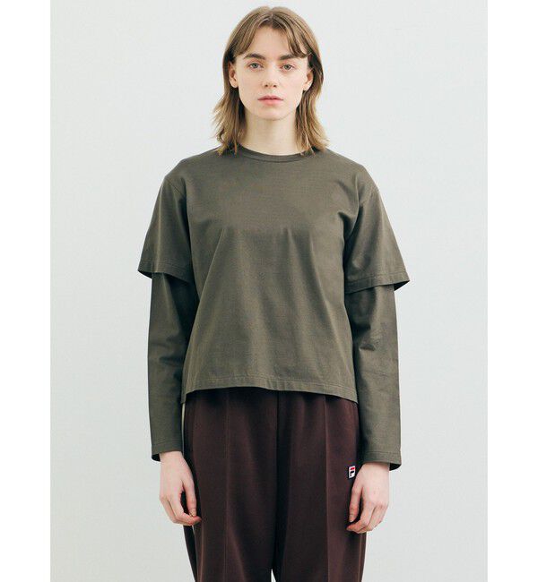 MARMARMAR「MARMARMAR レイヤードスリーブT」|Tシャツ・カットソー|