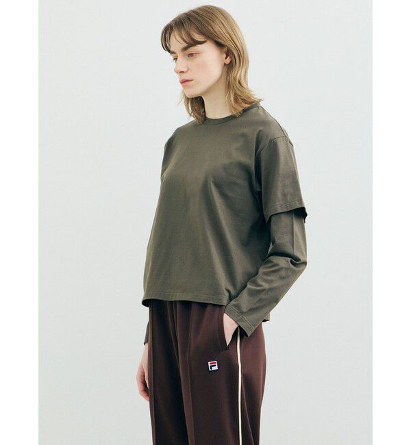 MARMARMAR「MARMARMAR レイヤードスリーブT」|Tシャツ・カットソー|