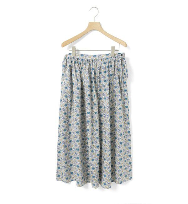 MidiUmi「MidiUmi リバティプリントファーマーズスカート」|スカート|ブルー
