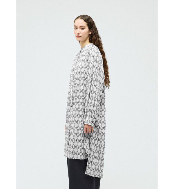 mizuiro ind「mizuiro ind ジャカードギャザーショルダーワンピース」|ワンピース|