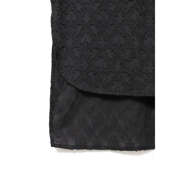 mizuiro ind「mizuiro ind ジャカードギャザーショルダーワンピース」|ワンピース|