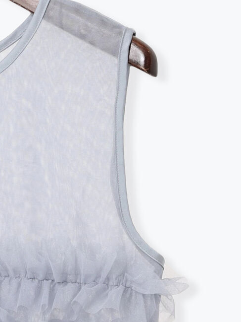 Te chichi TERRASSE「シアー重ねフリルベスト」|シャツ・ブラウス|