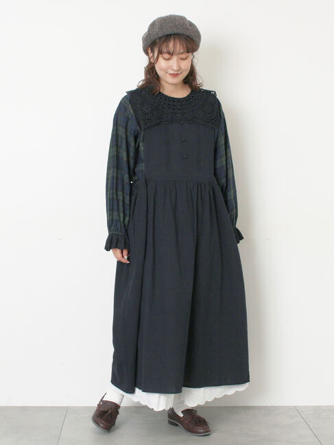 Samansa Mos2「【WEB限定】バックスリットジャンスカ」|ワンピース|