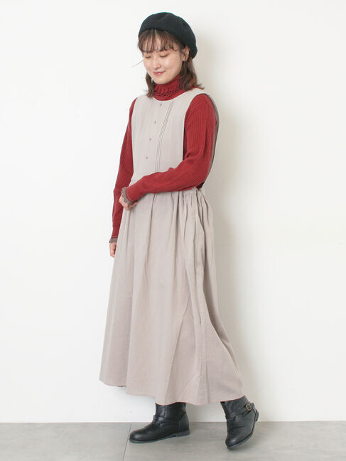 Samansa Mos2「【WEB限定】バックスリットジャンスカ」|ワンピース|