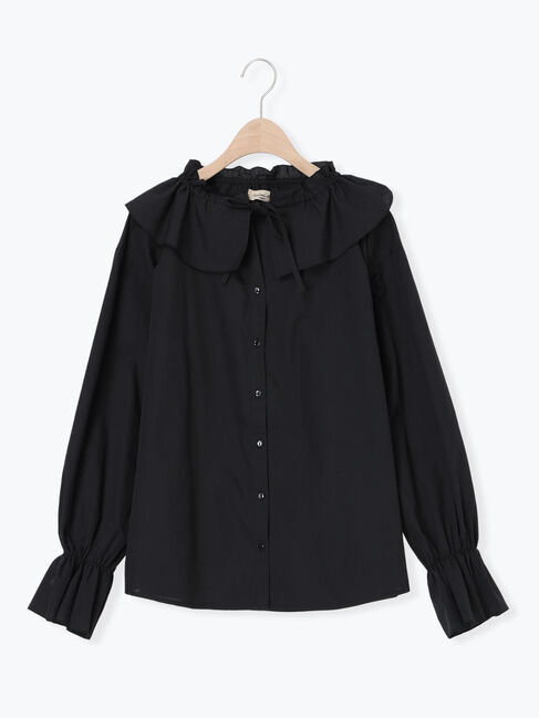 Samansa Mos2「フリル襟ブラウス」|シャツ・ブラウス|