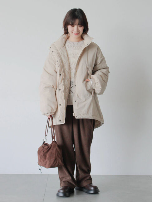 Samansa Mos2 blue「中綿モンスターコート」|その他|