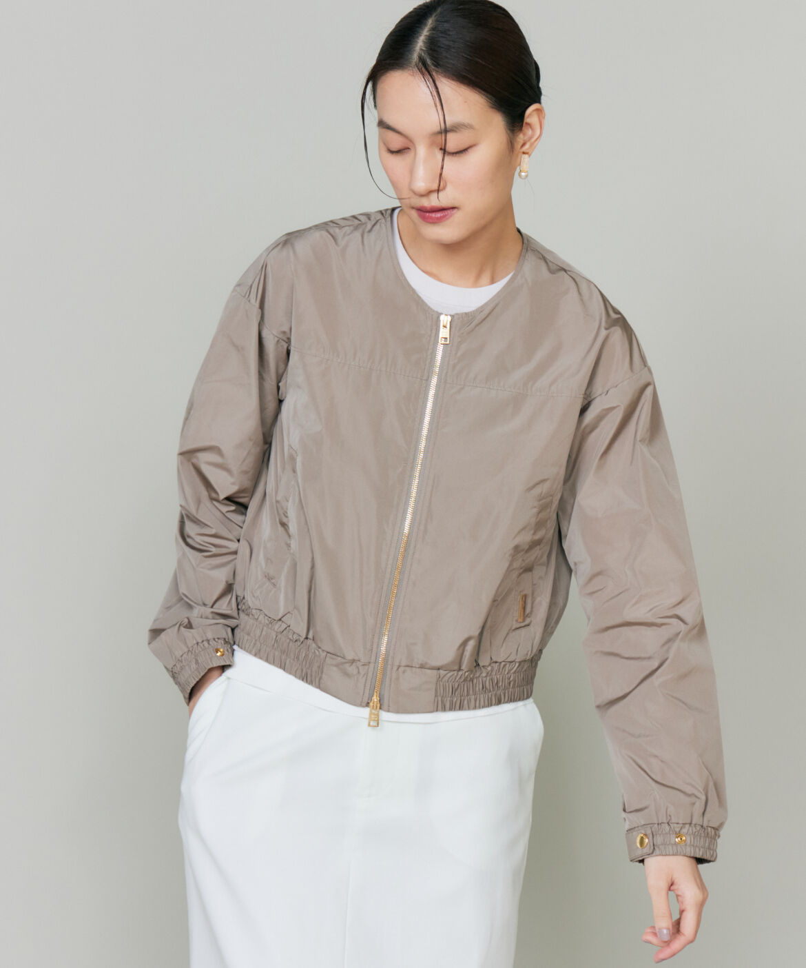 INED「ノーカラーブルゾン ELYS JACKET《WOOLRICH》」|その他|