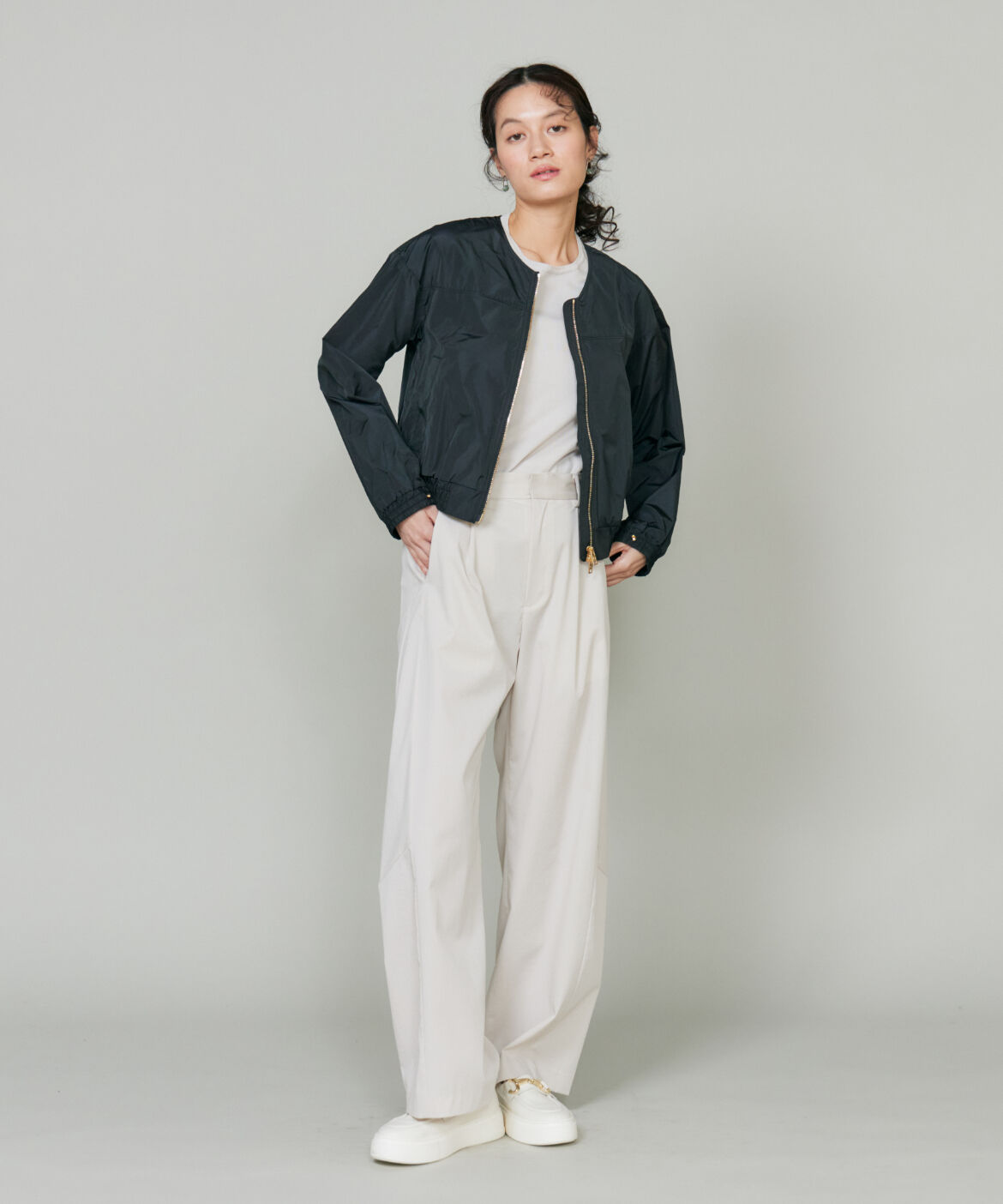 INED「ノーカラーブルゾン ELYS JACKET《WOOLRICH》」|その他|