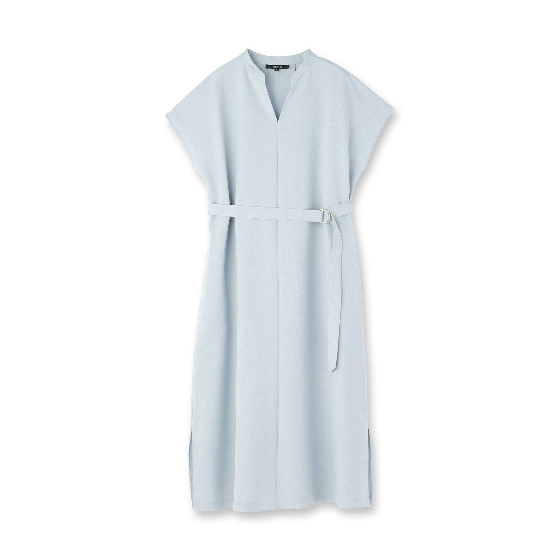 UNTITLED「スラブバンドカラーワンピース」|ワンピース|