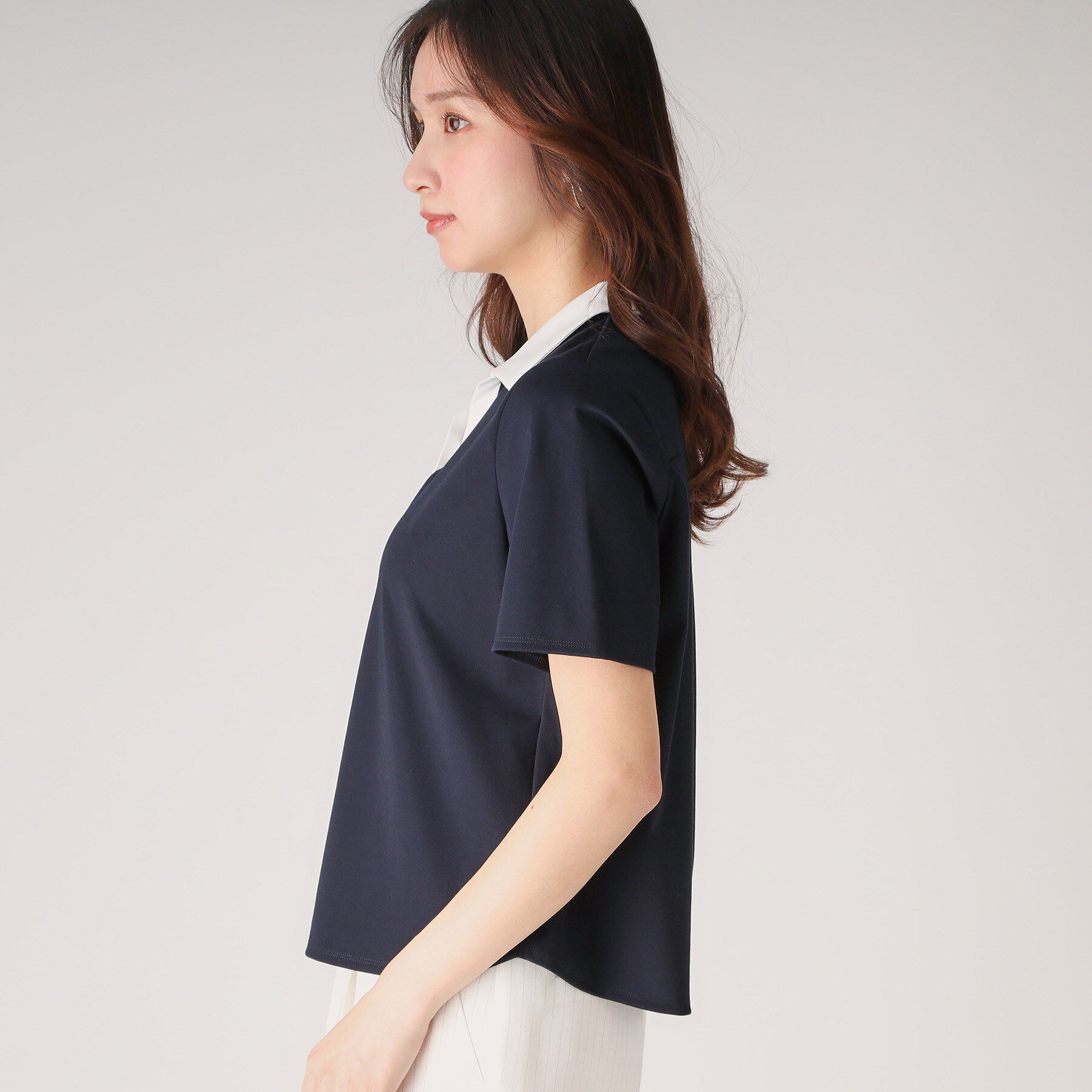 COUP DE CHANCE「【洗える／日本製】スキッパーカットソー」|Tシャツ・カットソー|