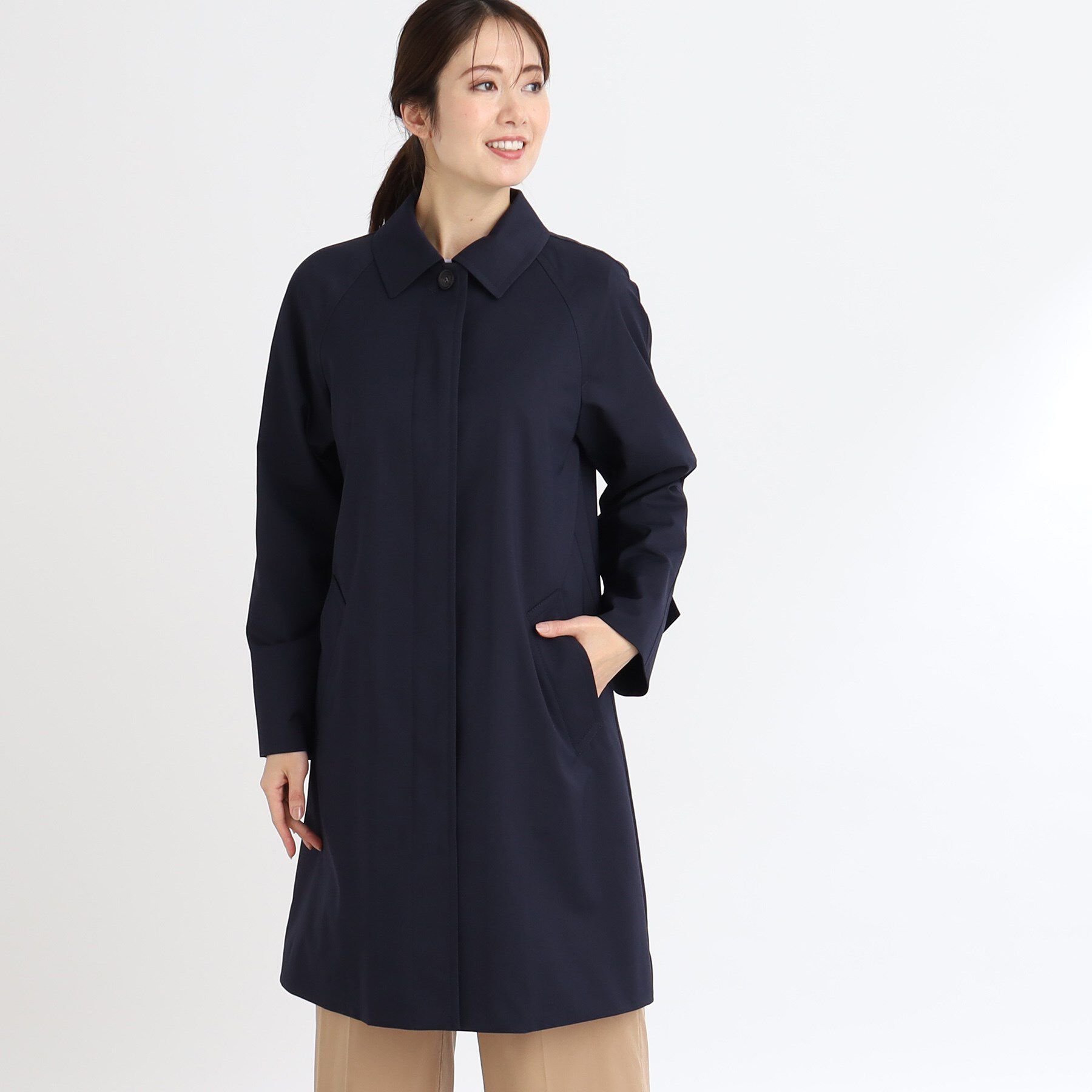 Reflect「【撥水】ストレッチステンカラーコート」|ステンカラーコート|