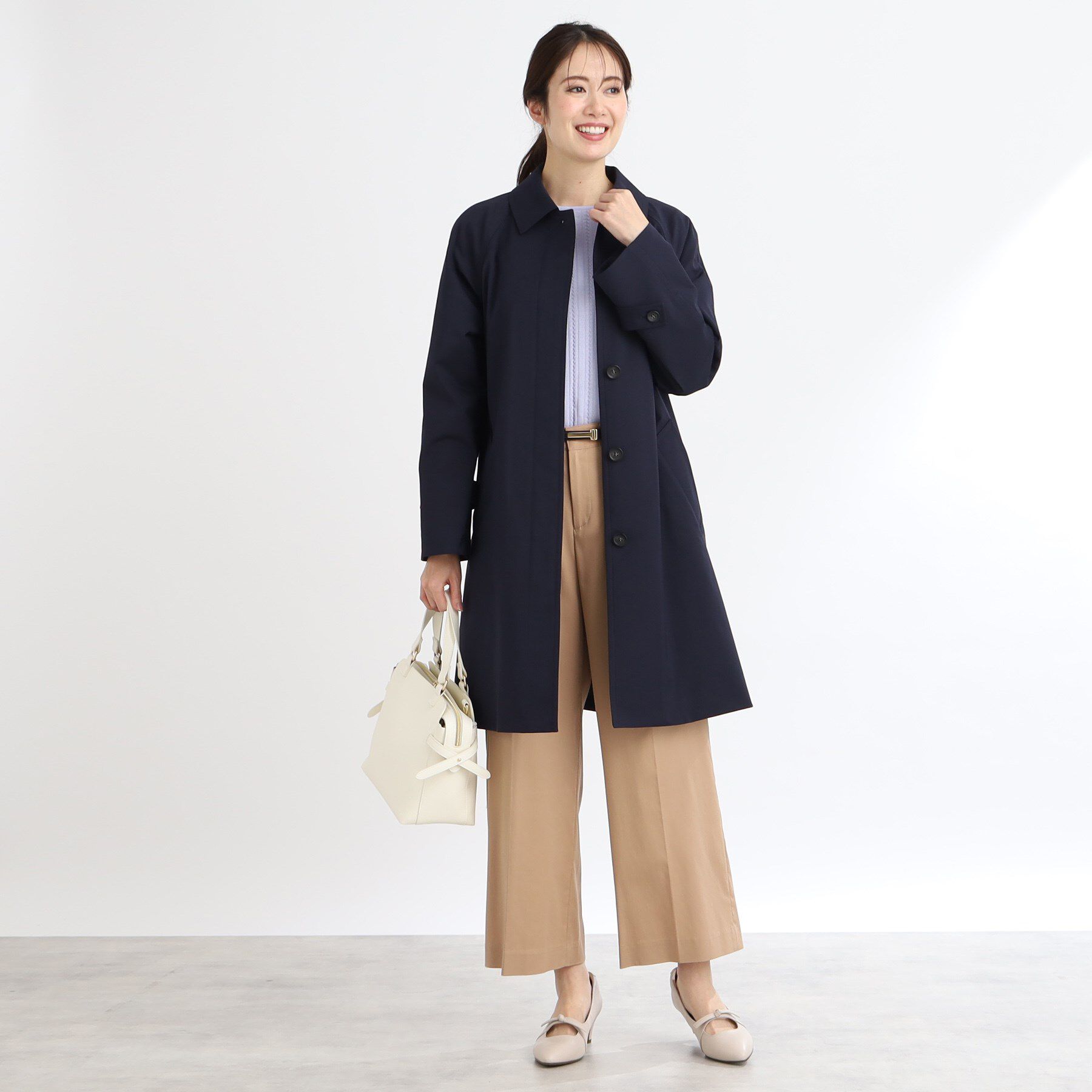 Reflect「【撥水】ストレッチステンカラーコート」|ステンカラーコート|