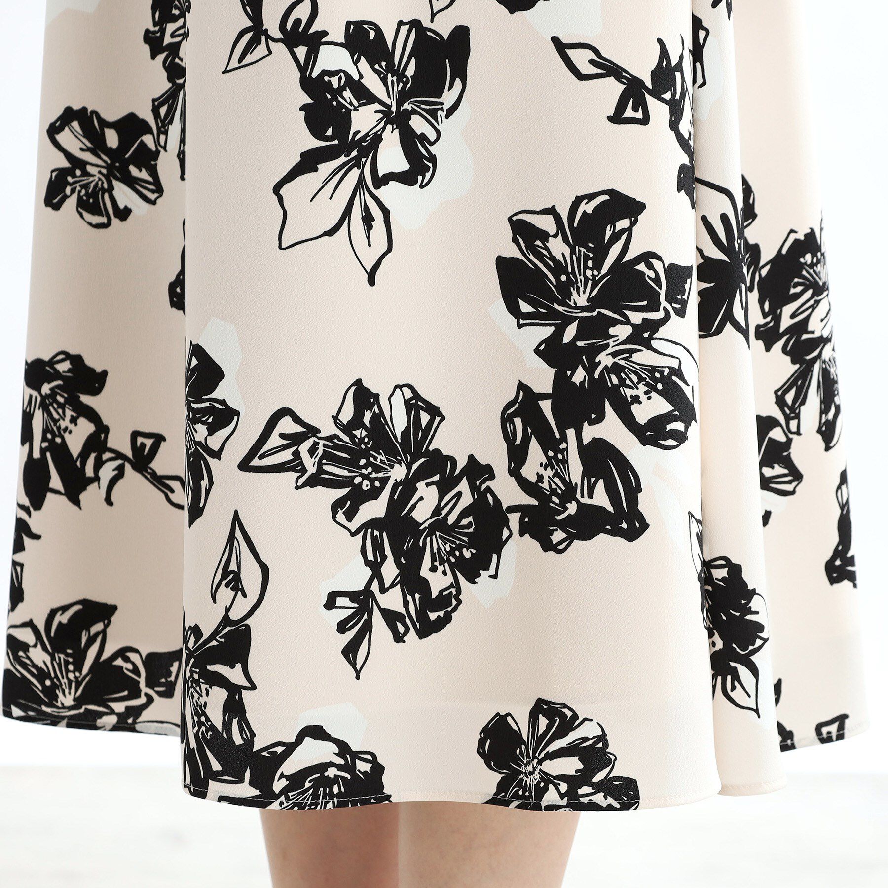 Reflect「【夏SALE／マシンウォッシュ可】フラワーフレアスカート」|スカート|