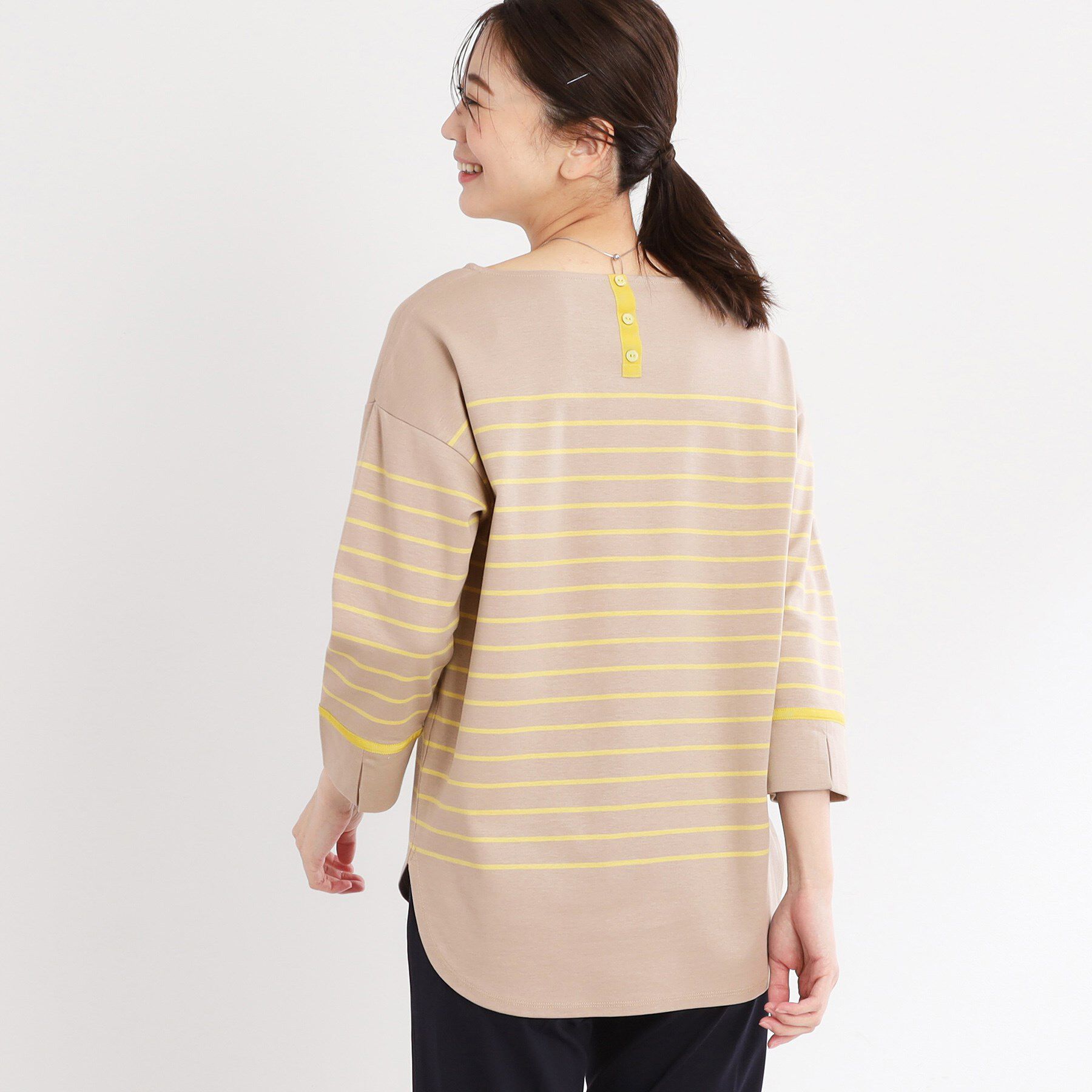 Reflect「【洗える】パネルボーダープルオーバー」|Tシャツ・カットソー|