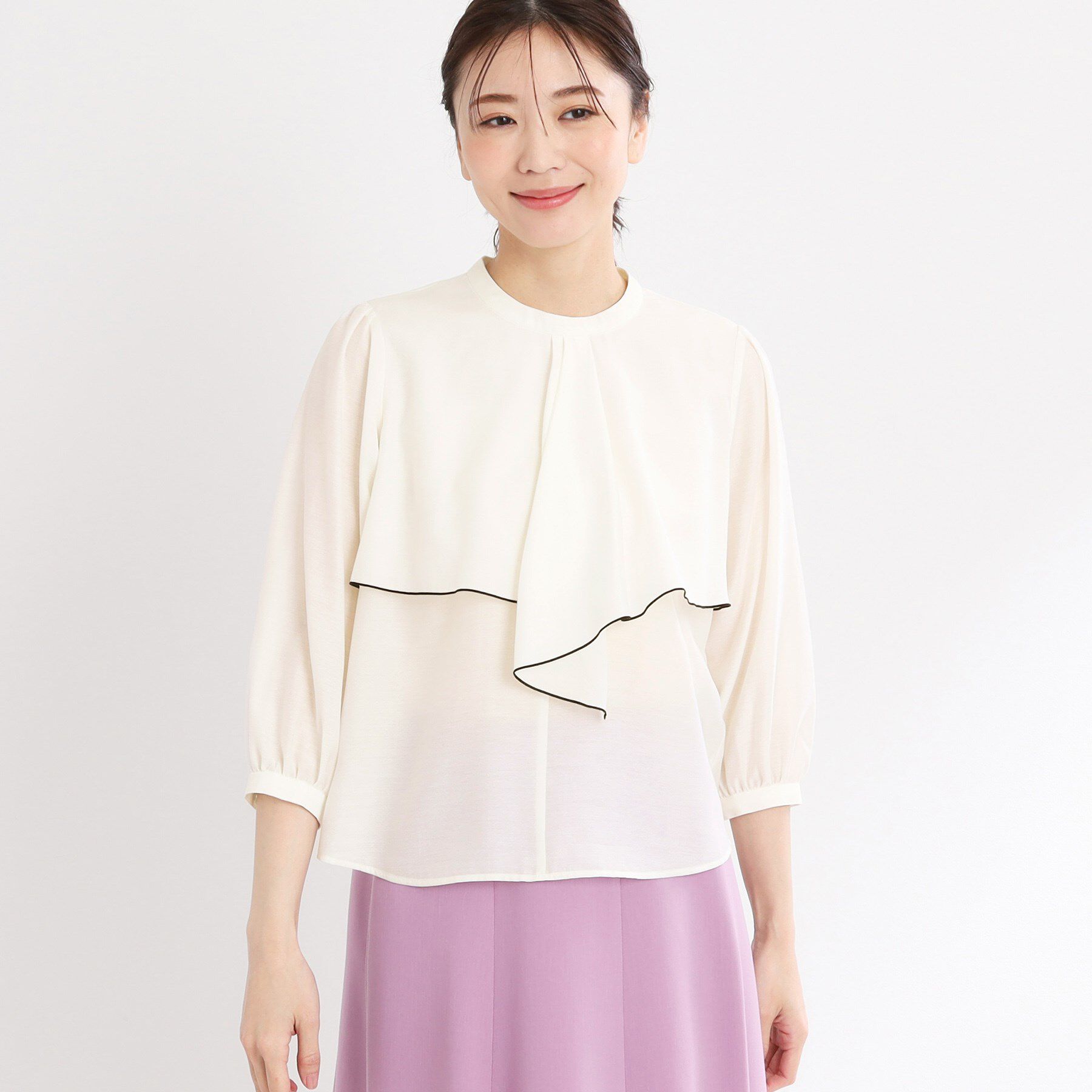 Reflect「【洗える】ラッフルフリルブラウス」|シャツ・ブラウス|