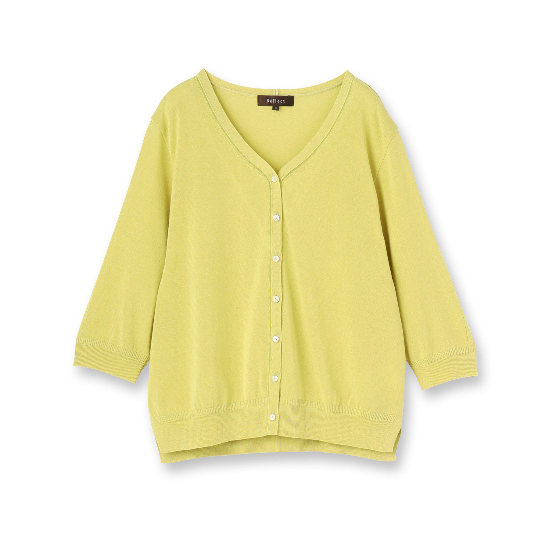 Reflect「【WEB先行カラーあり／手洗い可】六分袖カーディガン」|カーディガン|