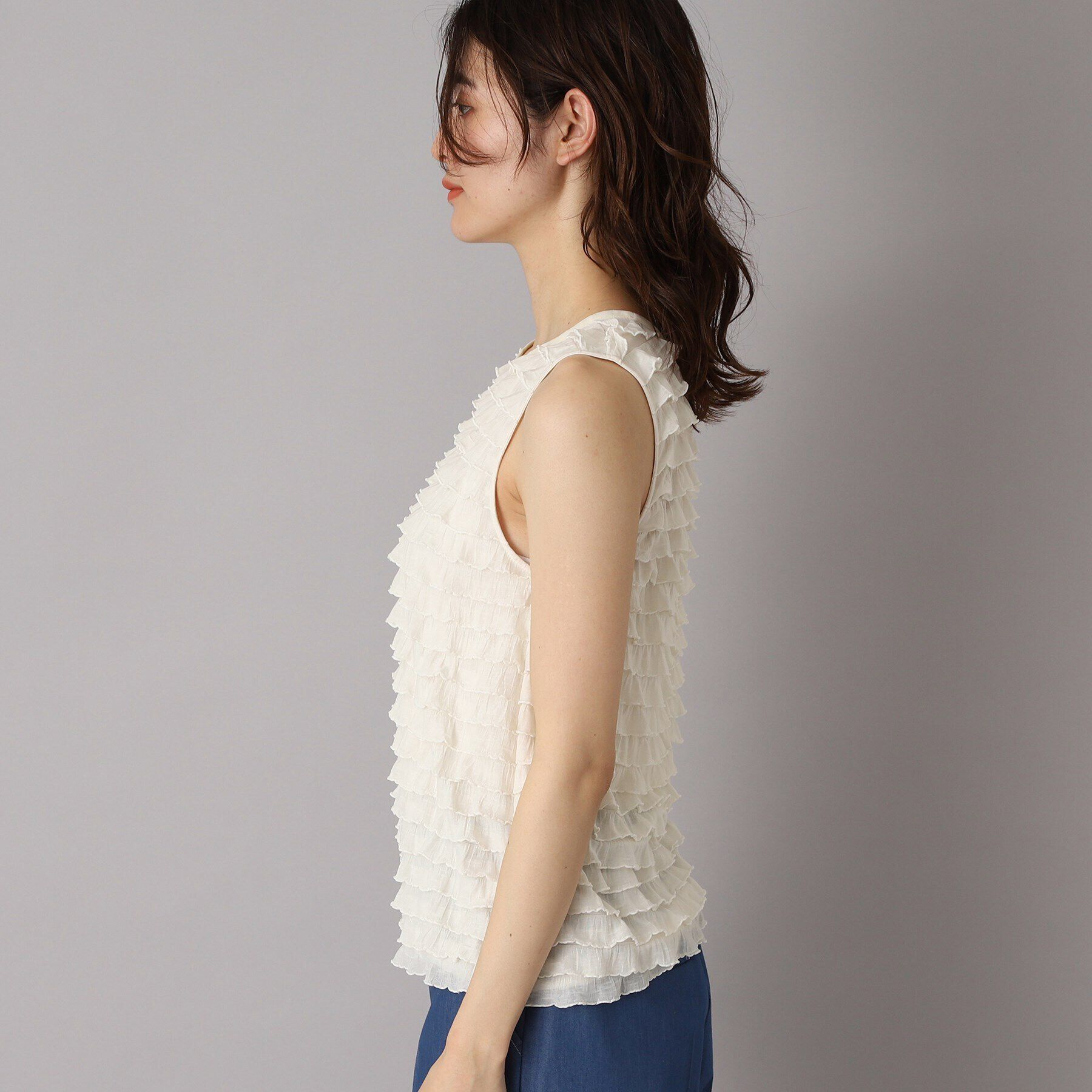 DRESSTERIOR「provoke（プロヴォーク）【別注】 フリフリ タンクトップ」|キャミソール|