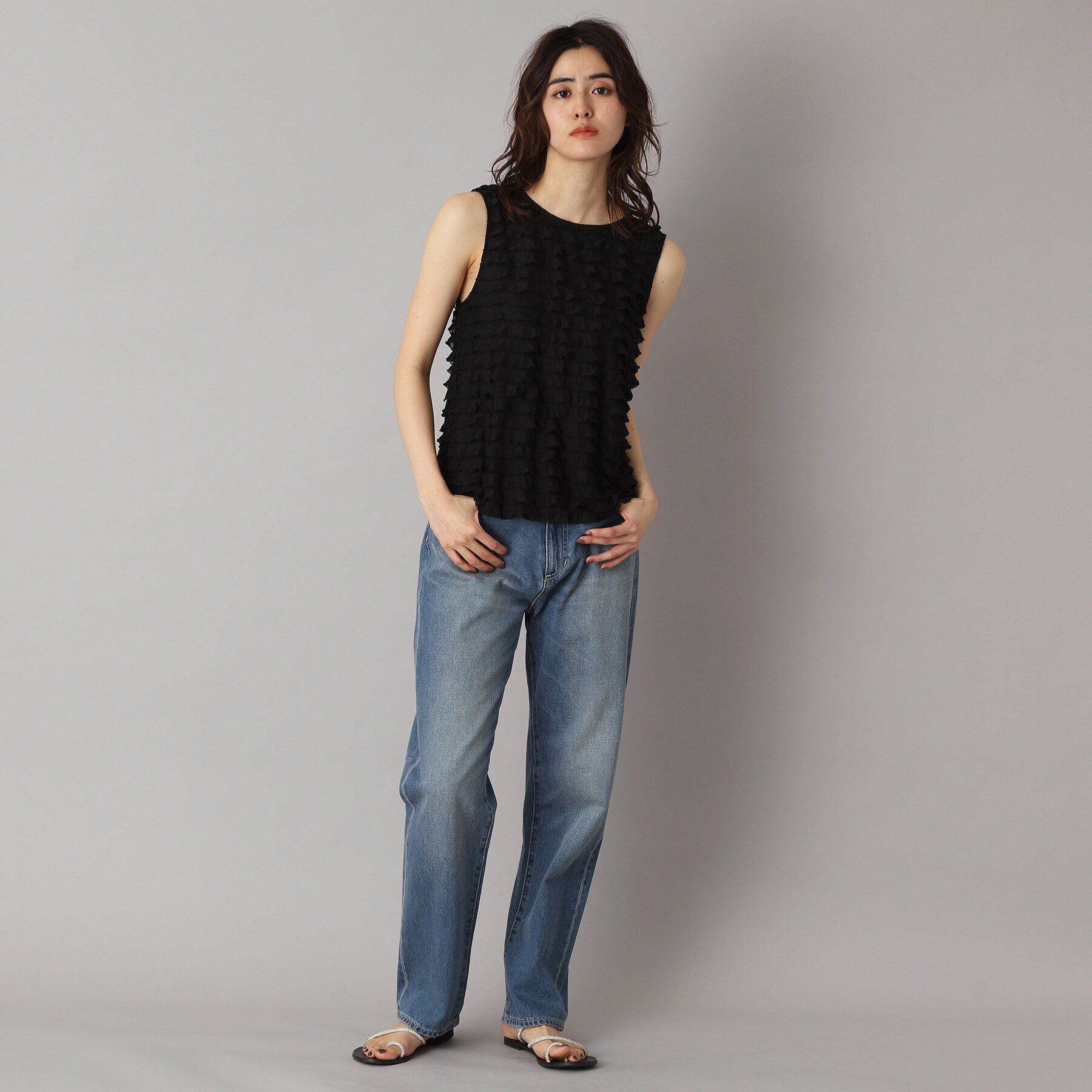 DRESSTERIOR「provoke（プロヴォーク）【別注】 フリフリ タンクトップ」|キャミソール|