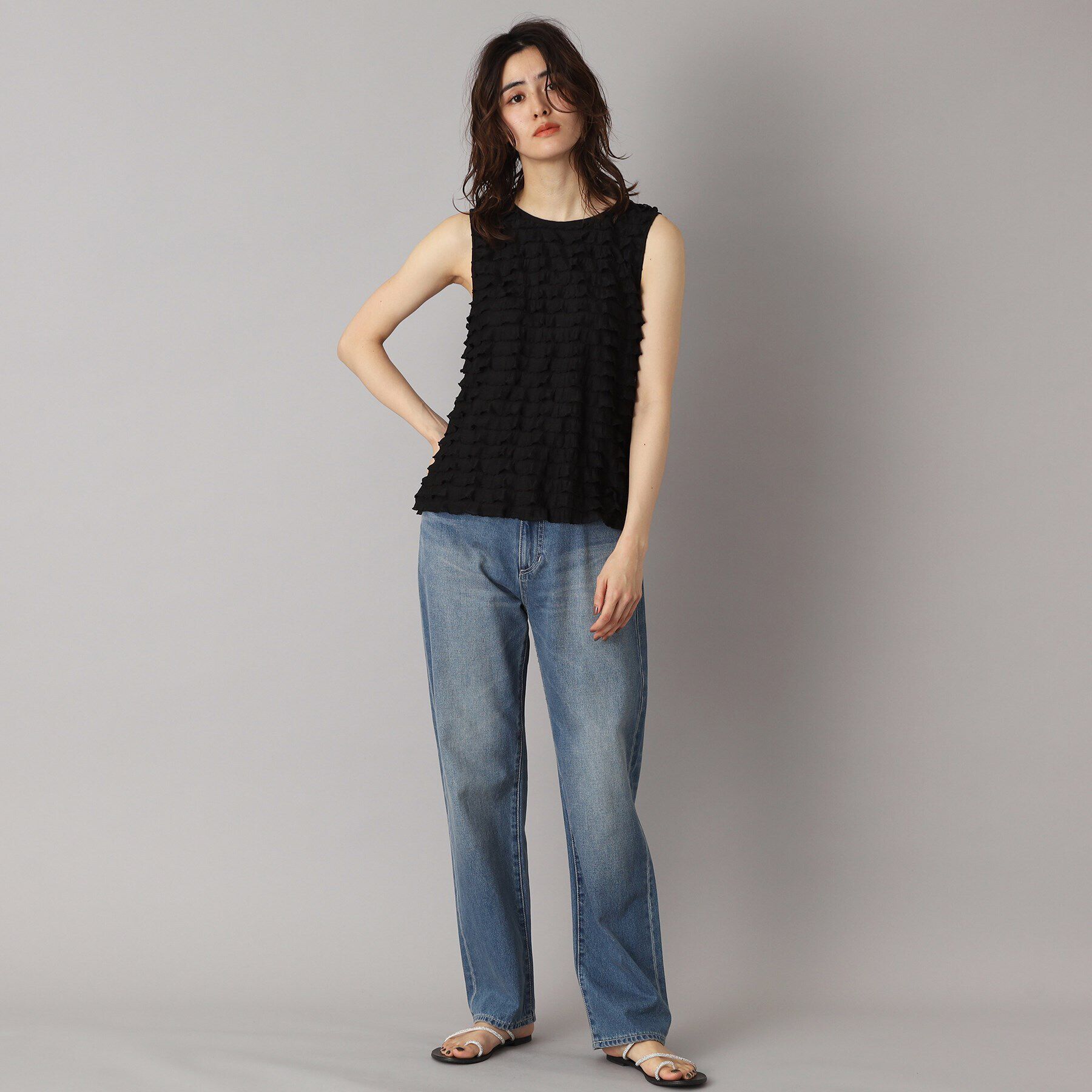 DRESSTERIOR「provoke（プロヴォーク）【別注】 フリフリ タンクトップ」|キャミソール|