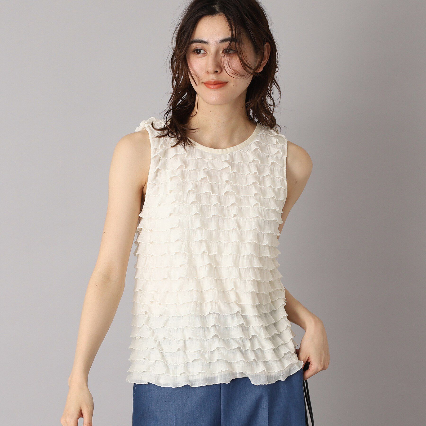 DRESSTERIOR「provoke（プロヴォーク）【別注】 フリフリ タンクトップ」|キャミソール|