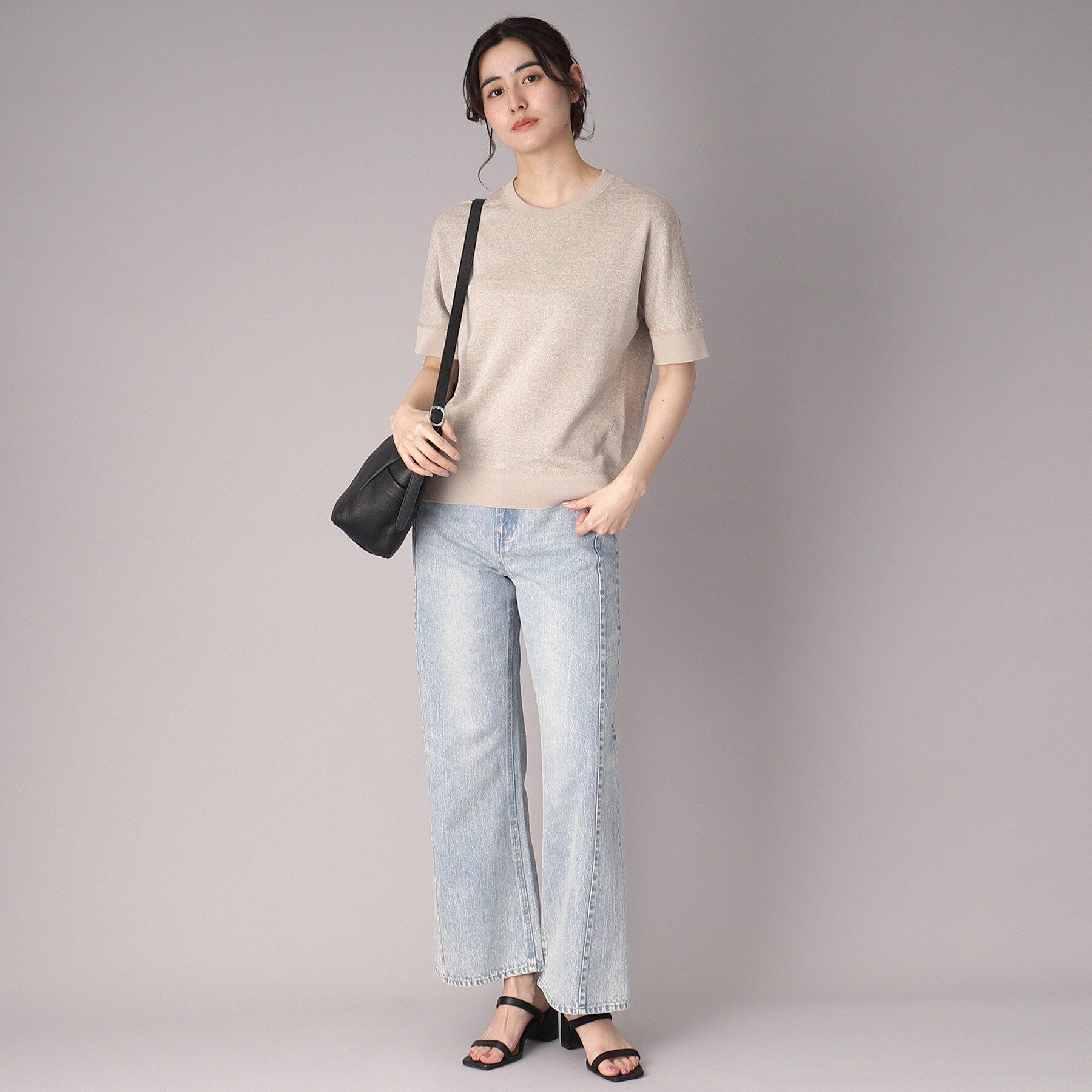 DRESSTERIOR「【毎年人気！／洗える】リネン裏毛ハーフスリーブプルオーバー」|Tシャツ・カットソー|