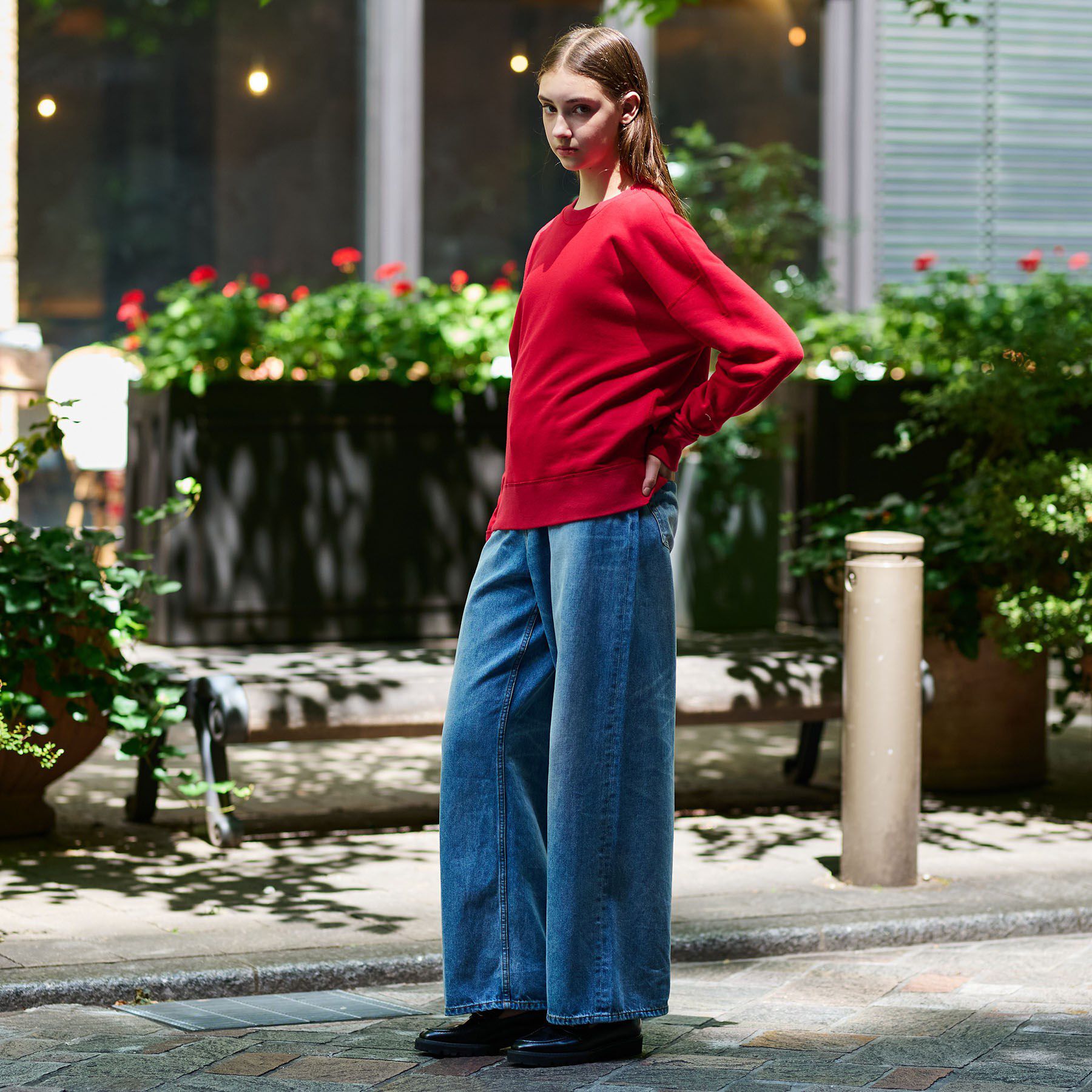 DRESSTERIOR「コットン裏毛プルオーバー」|パーカー|