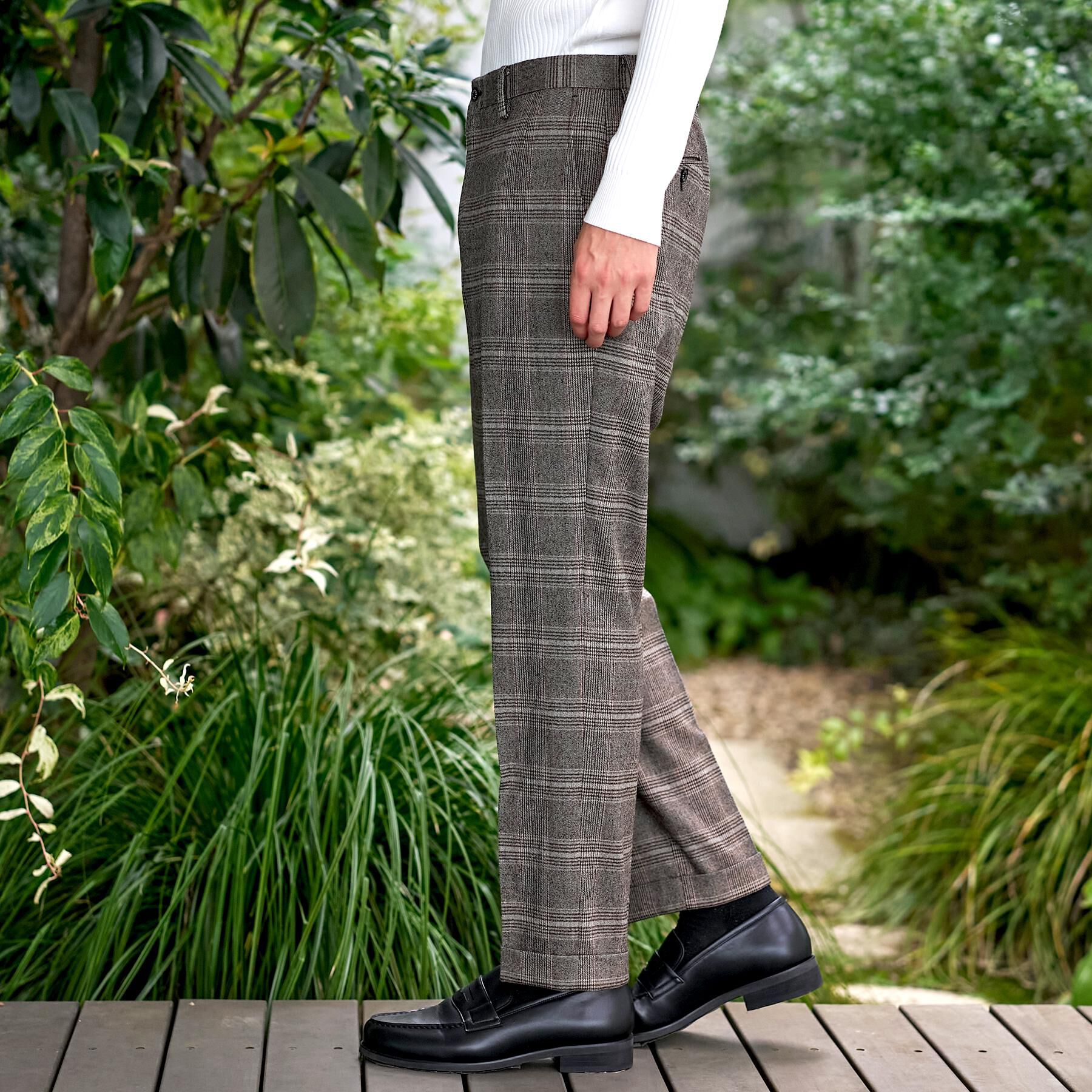 DRESSTERIOR「【セットアップ可】ヨーロピアン グレンチェックトラウザーズ」|その他|