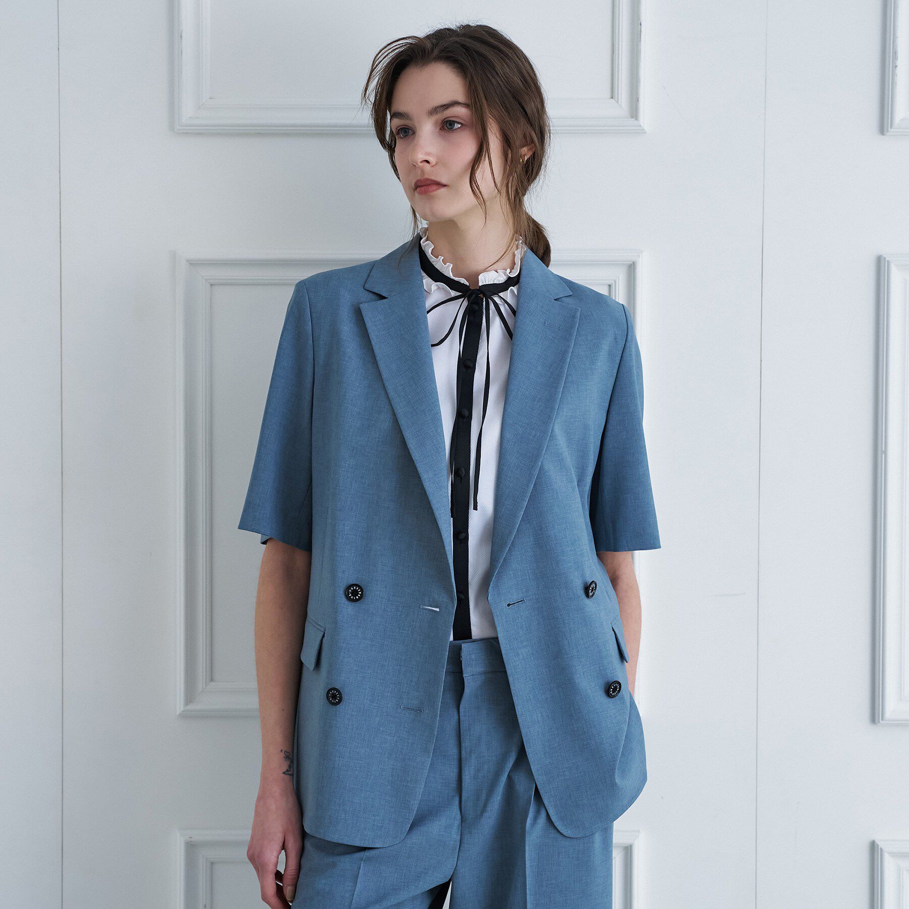 DRESSTERIOR「【大人MUSE5月号掲載】【セットアップ可】ウォッシャブルイージーサマージャケット」|テーラードジャケット|