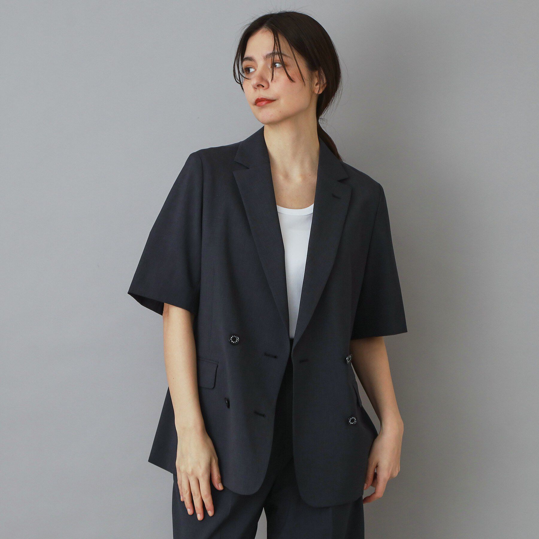 DRESSTERIOR「【大人MUSE5月号掲載】【セットアップ可】ウォッシャブルイージーサマージャケット」|テーラードジャケット|