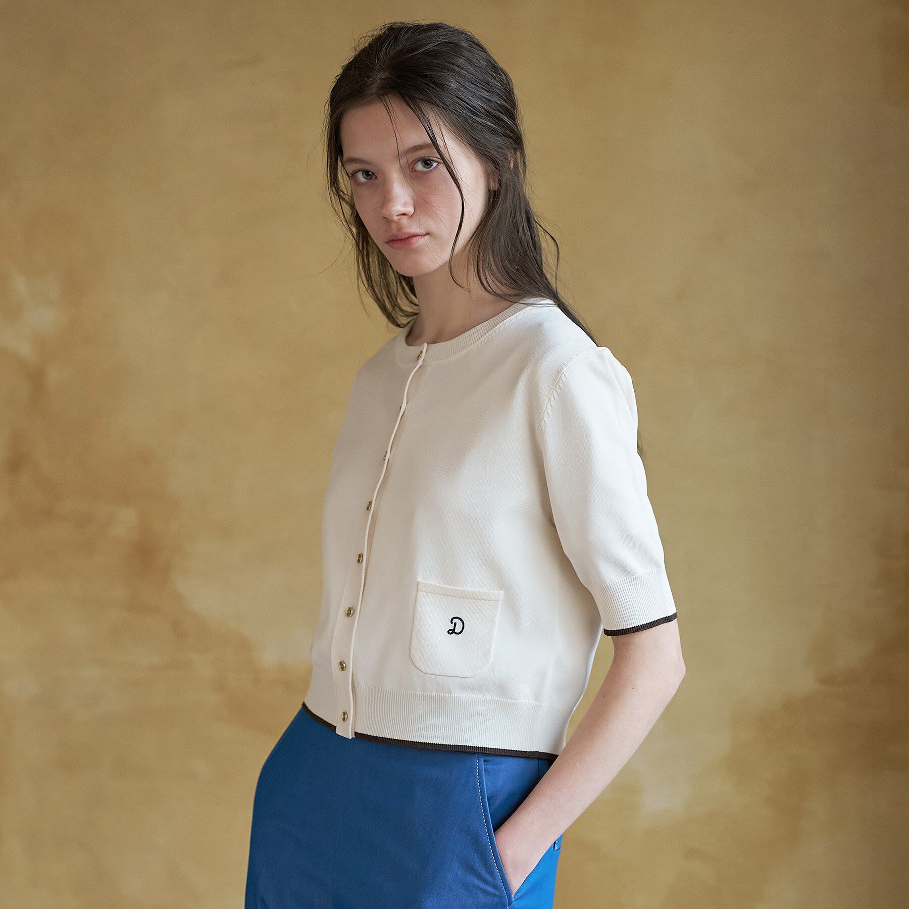 DRESSTERIOR「クールタッチ ニットカーディガン」|カーディガン|