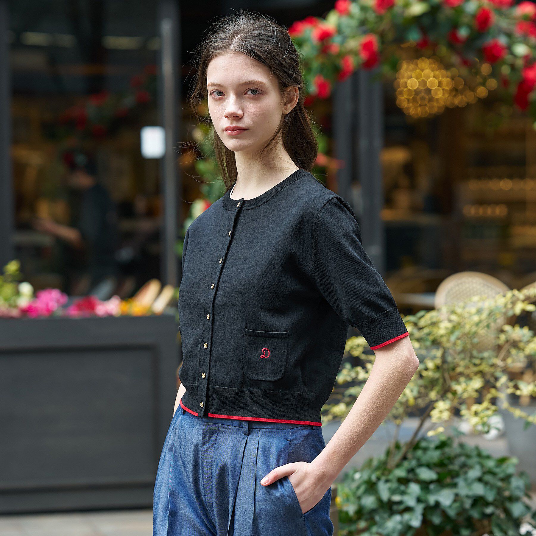 DRESSTERIOR「クールタッチ ニットカーディガン」|カーディガン|