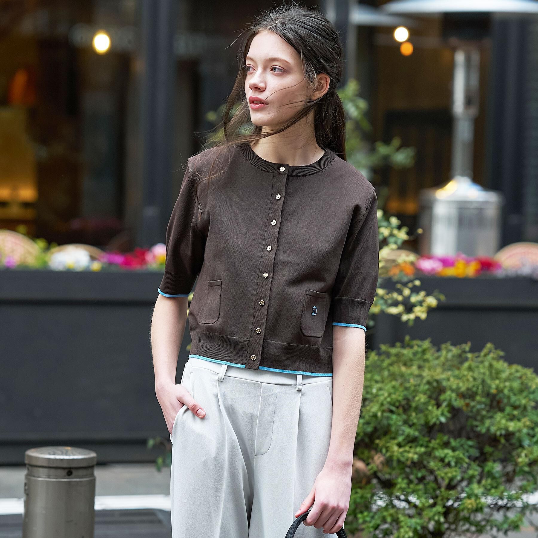 DRESSTERIOR「クールタッチ ニットカーディガン」|カーディガン|