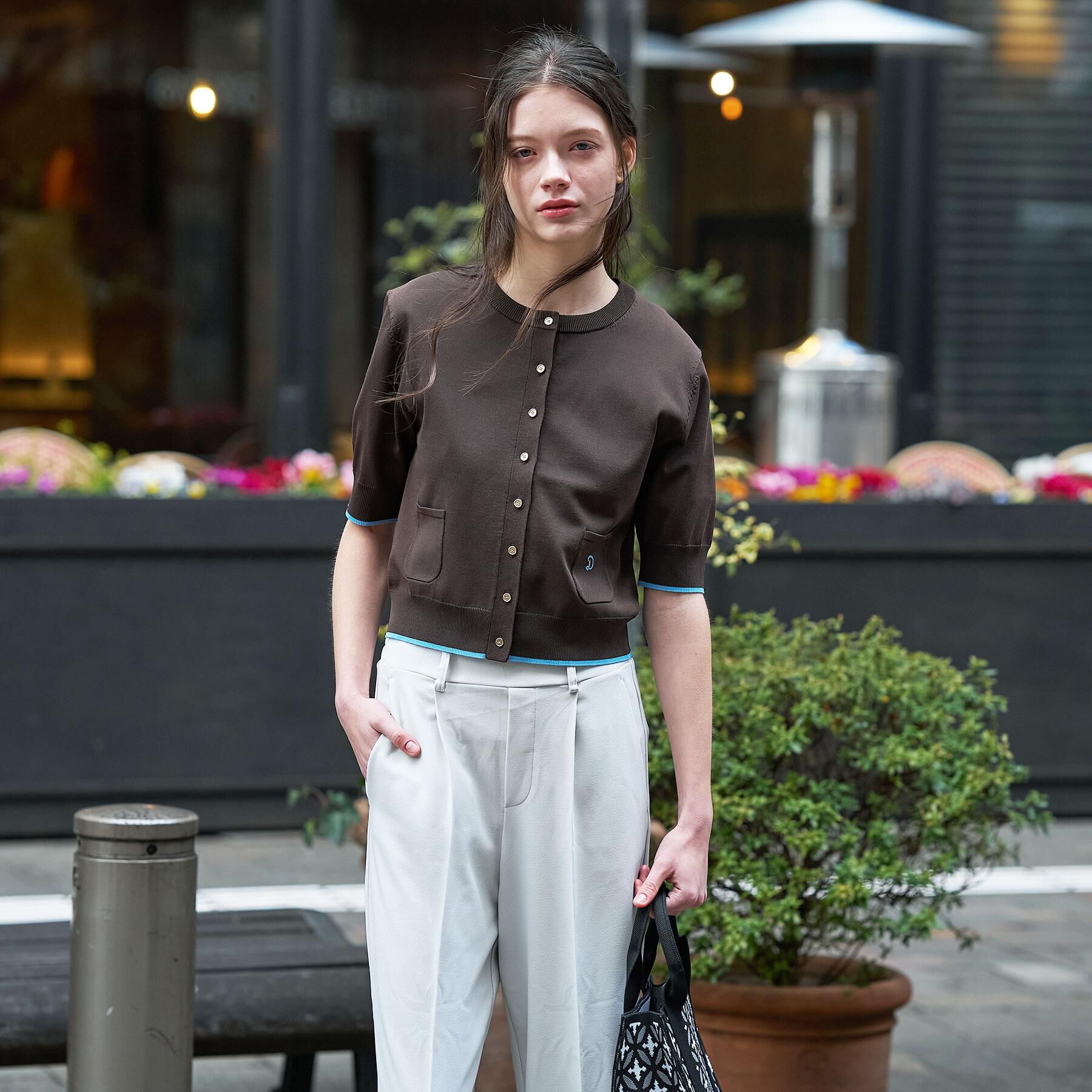 DRESSTERIOR「クールタッチ ニットカーディガン」|カーディガン|