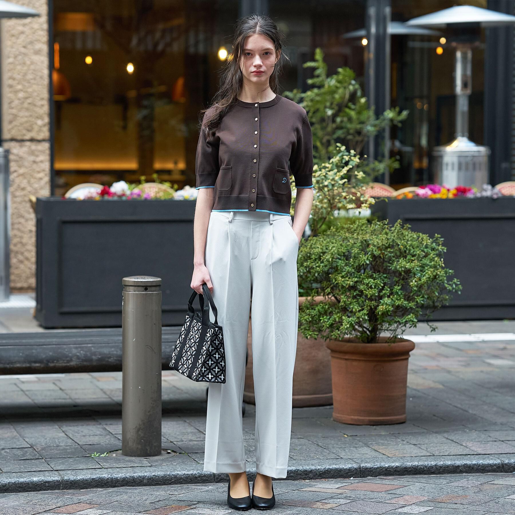 DRESSTERIOR「クールタッチ ニットカーディガン」|カーディガン|