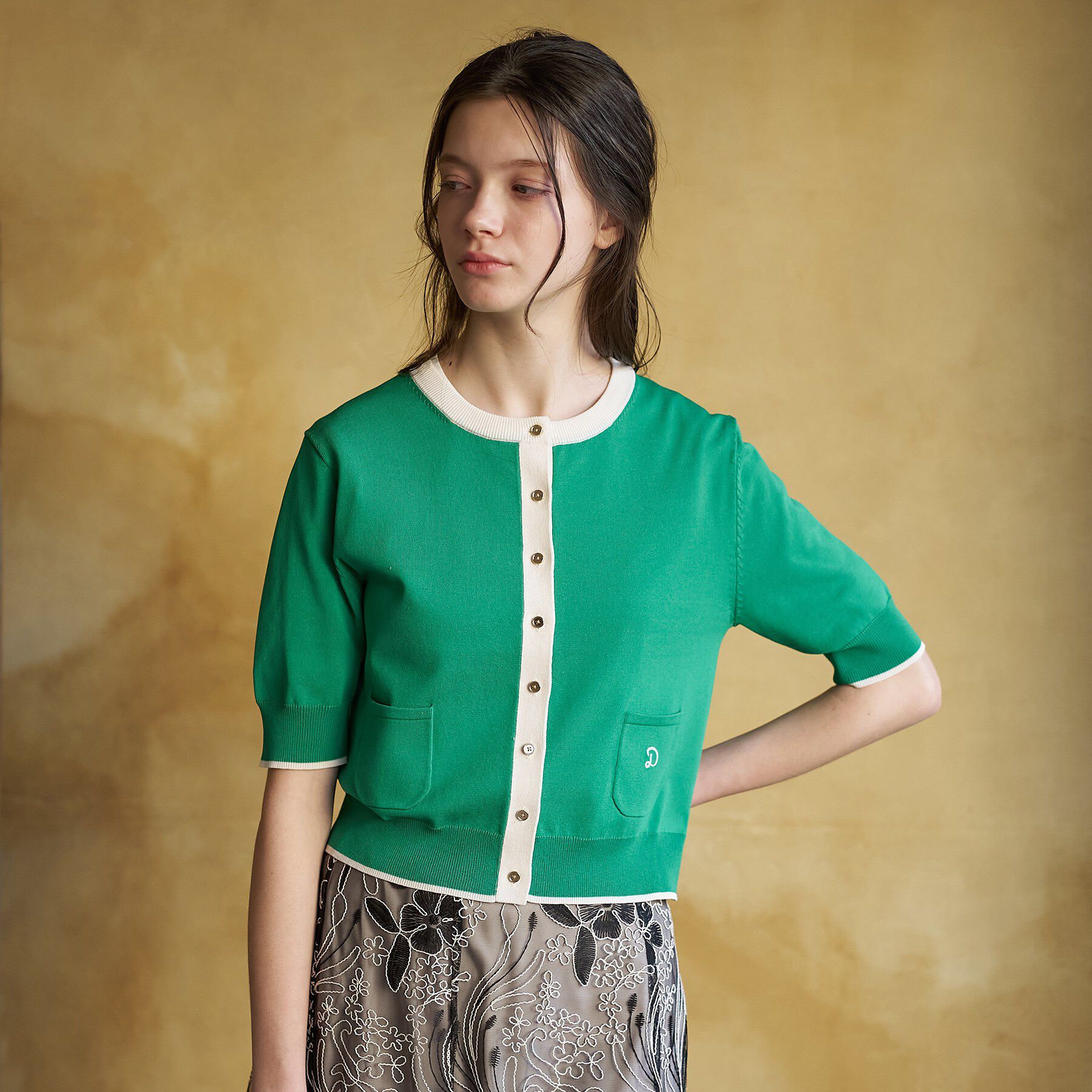 DRESSTERIOR「【大人MUSE5月号掲載】クールタッチ コンビ カーディガン」|カーディガン|