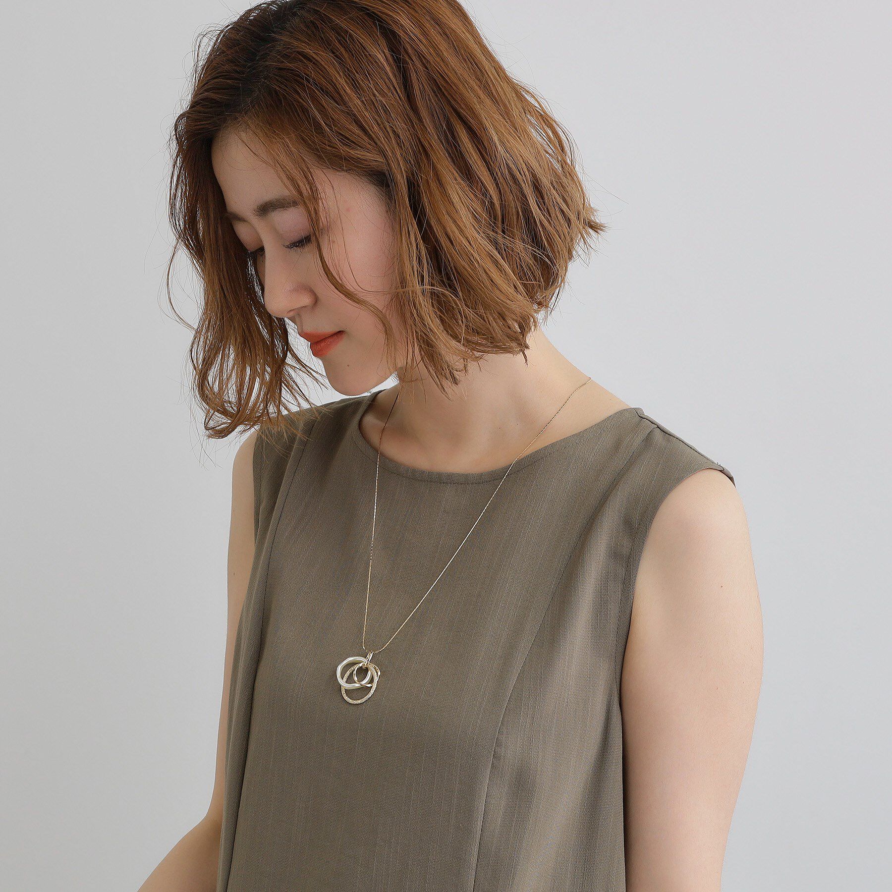 grove「クリアパール調メニーリングネックレス」|ネックレス|