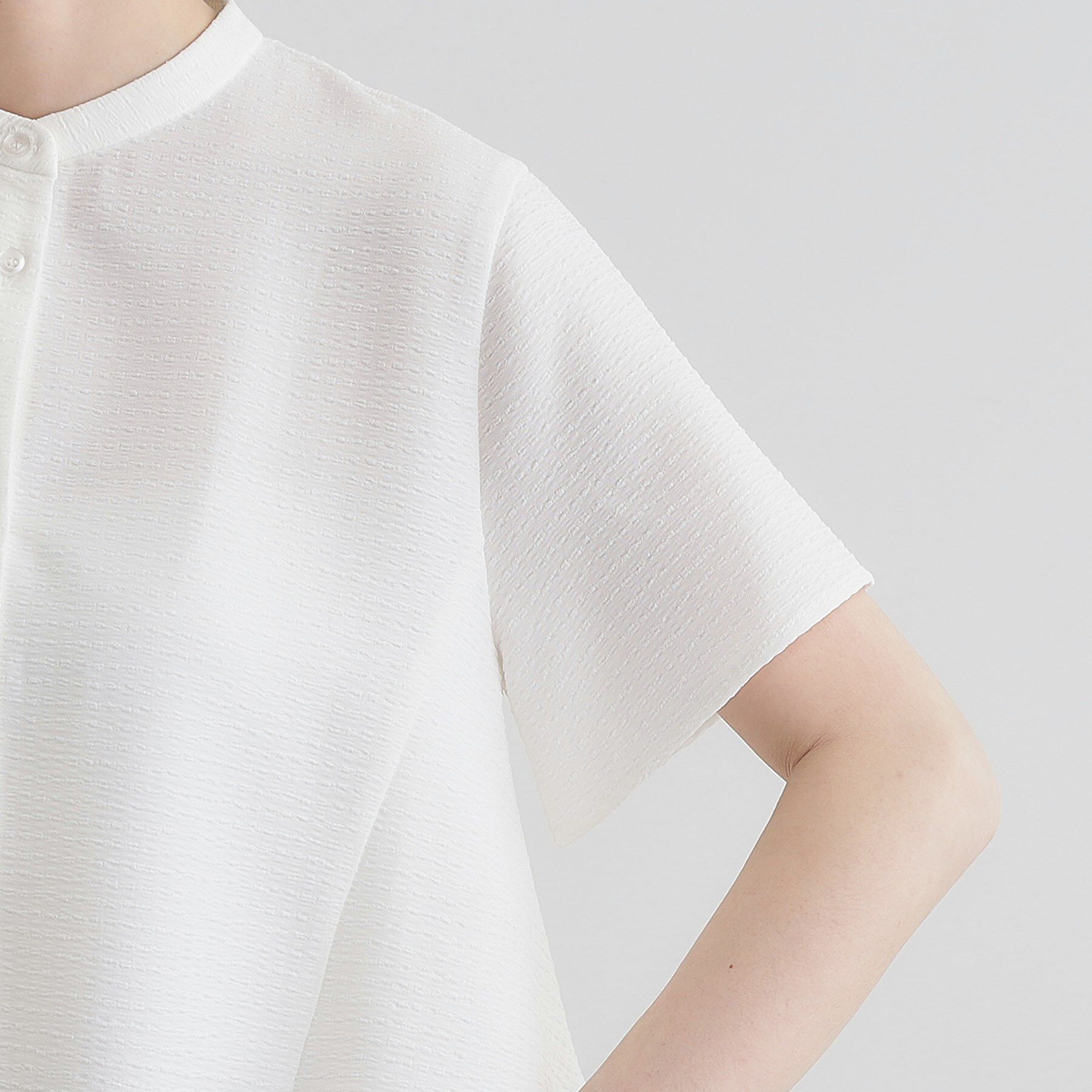 grove「【360&deg;抜かりない】ストライプアソートバックフレアブラウス」|シャツ・ブラウス|