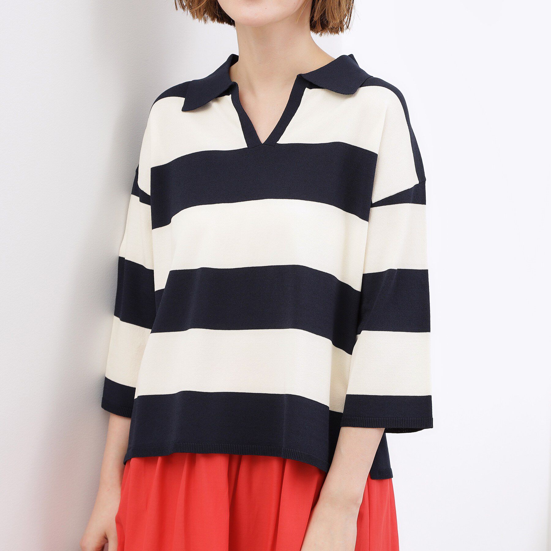 grove「【貴島明日香さん着用】ラガークロップドプルオーバー」|ニット・セーター|