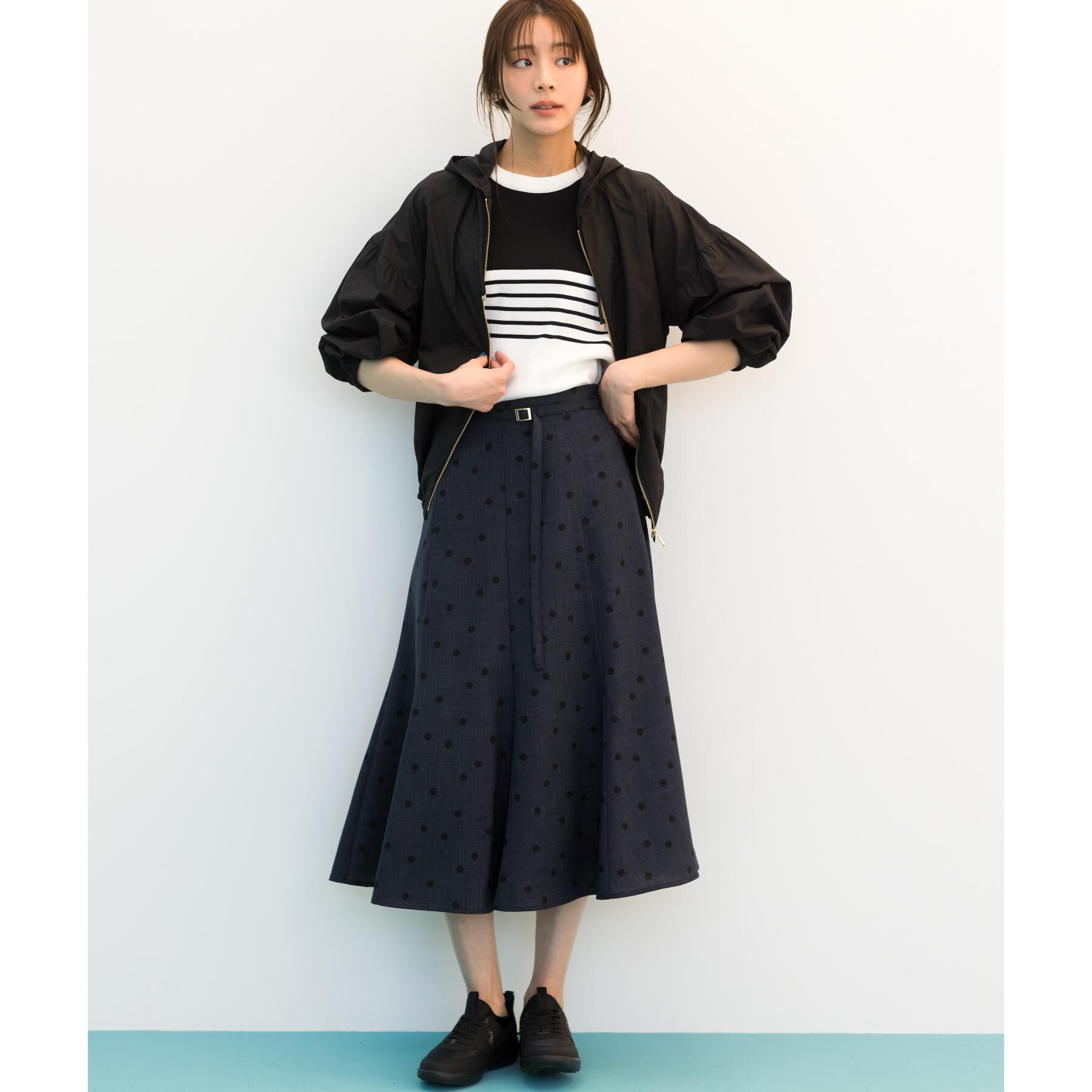 grove「【貴島明日香さん着用・洗える】ランダムドットマーメイドスカート」|スカート|