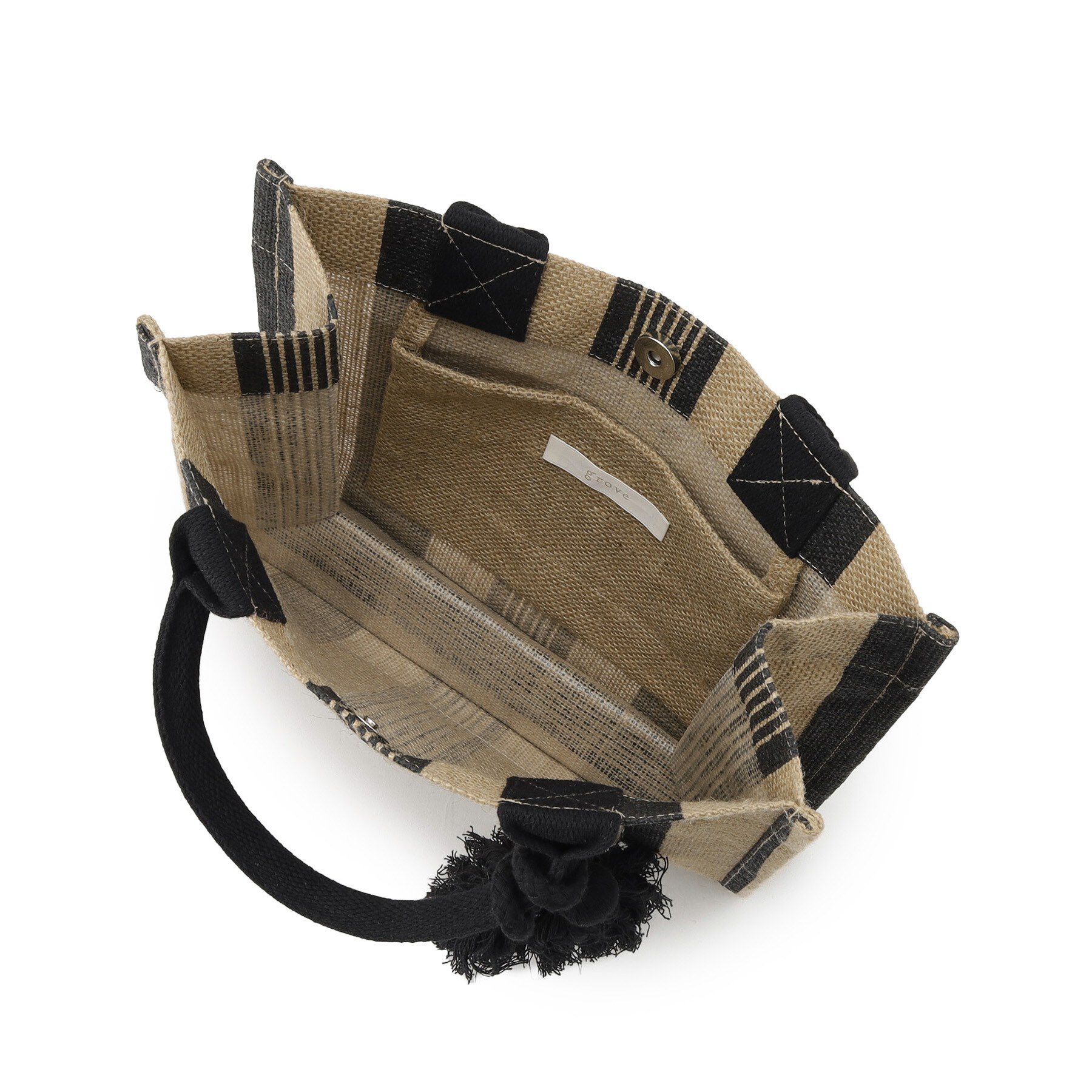 grove「アソートジュートタッセルトート」|トートバッグ|